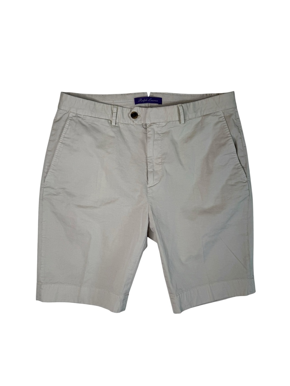 Ralph Lauren Purple Label Hand Tailored Stretch Chino Shorts Slim Fit Men's 34